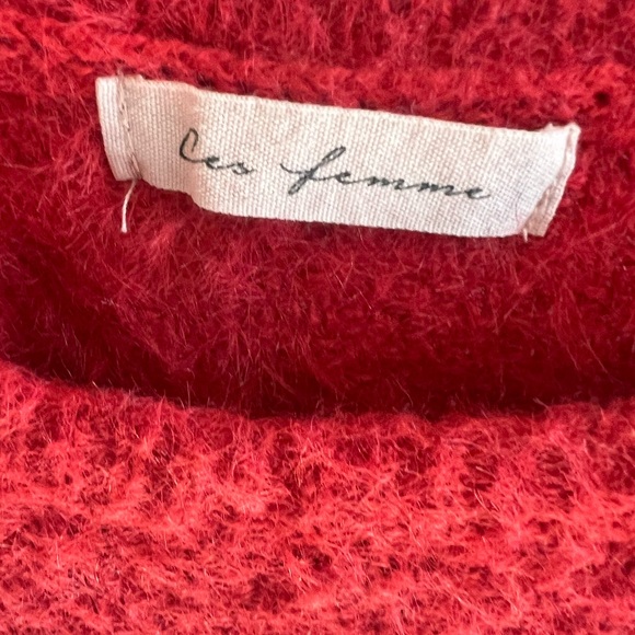 ♥️ SALE Small Ces femme red sweater oversized - Picture 5 of 5